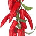 Artificial red pepper decor