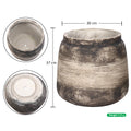 concrete jar shaped planter dubai