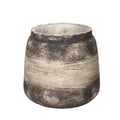 decorative round jar planter