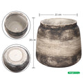 vintage concrete jar planter