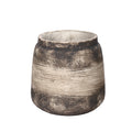 retro design round jar concrete pot