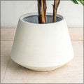 Ridged concrete pots in Dubai