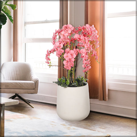 Pink orchid arrangement
