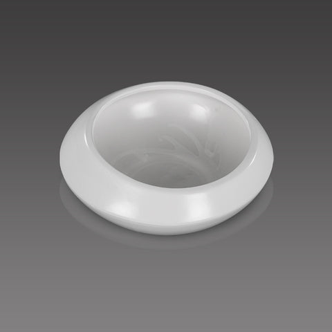Round White Ceramic Vase for Arrangements