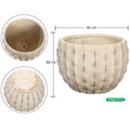 large rustic garden pots
