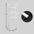 Metal storage rack with 3 tiers