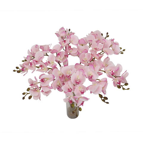 Mini pink orchid artificial flowers