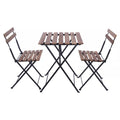 Compact folding dining table with chairs for small spaces