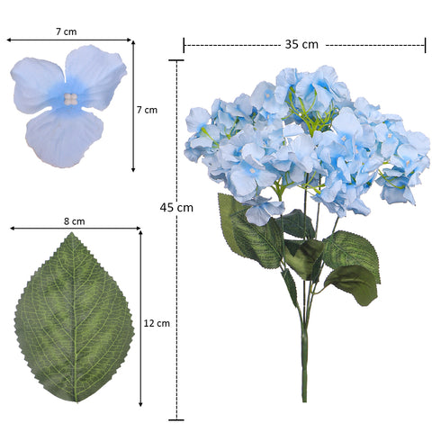 Premium Faux Hydrangea Silk Flowers