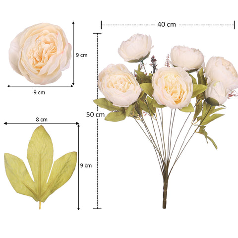 Faux Peony Floral Arrangement