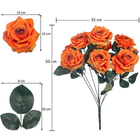 Silk Rose Flower Arrangement for Decor
