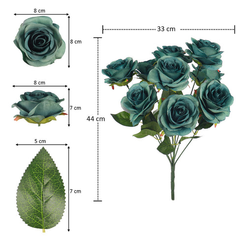 Silk rose flowers