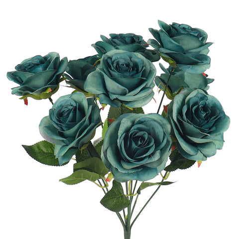 Artificial silk rose flowers
