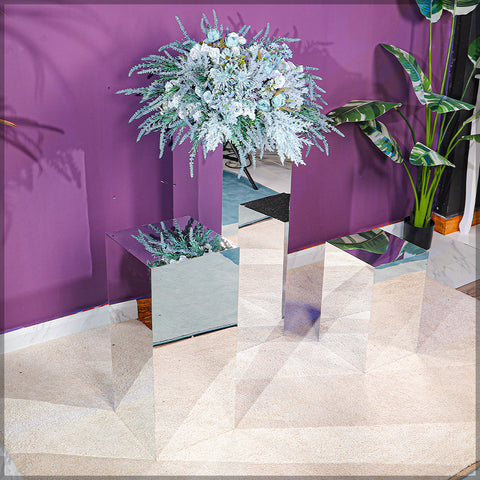 Silver centerpiece stand