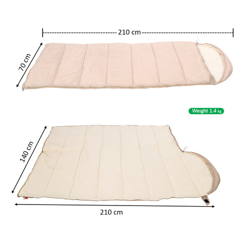 packable single sleeping bag for travel