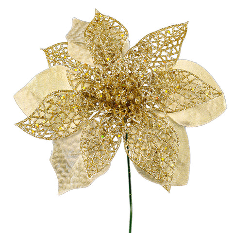 Artificial poinsettia flower for Christmas tree