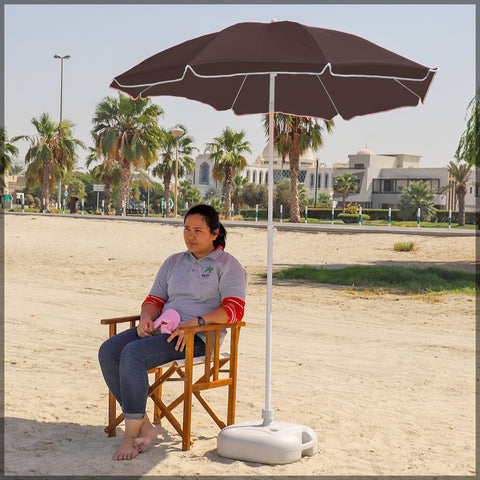 مظلة صغيرة للفناء الخارجي/الشاطئ بدون قاعدة