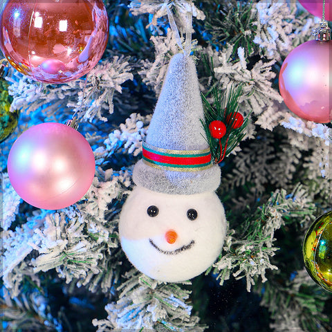 Frosty snowman tree topper