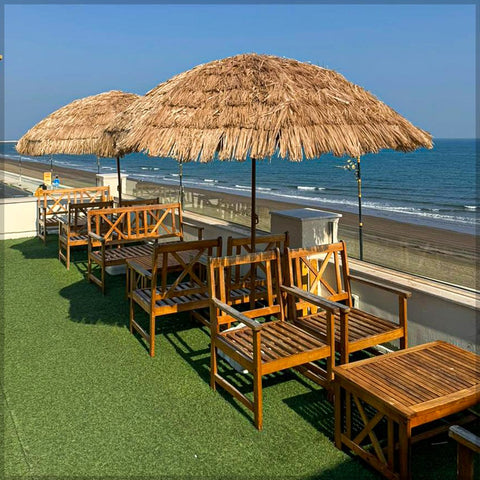 UV Protection Tiki Umbrella