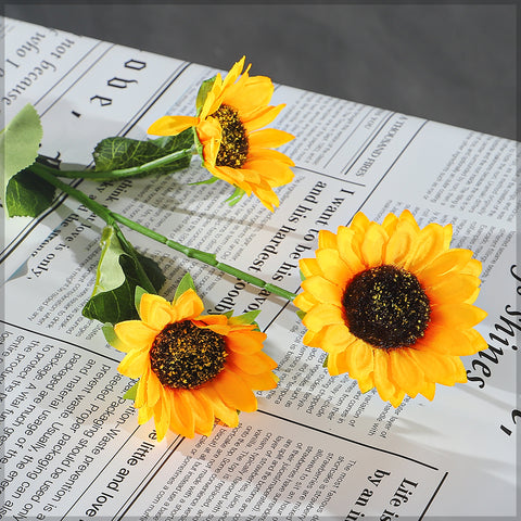 fake sunflower stems