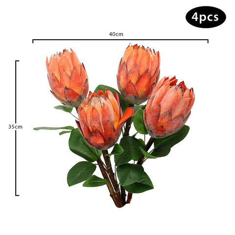 Faux protea flowers