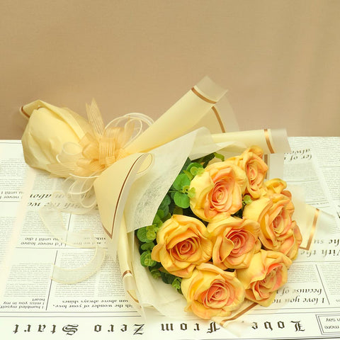 fake rose bouquet with realistic texture