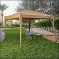 Pop up canopy with sides at a wedding