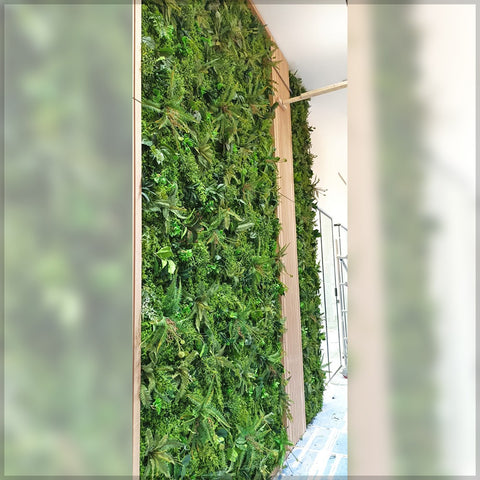 Tropical Leaves Green Wall Decoration