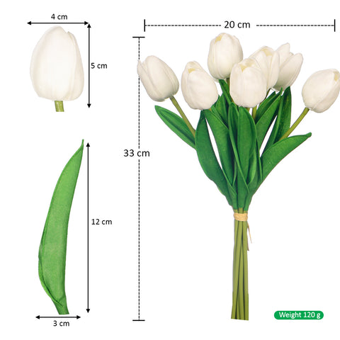 Fake Tulip Flowers in a Bunch