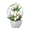 Artificial white tulip