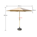 patio umbrella with base