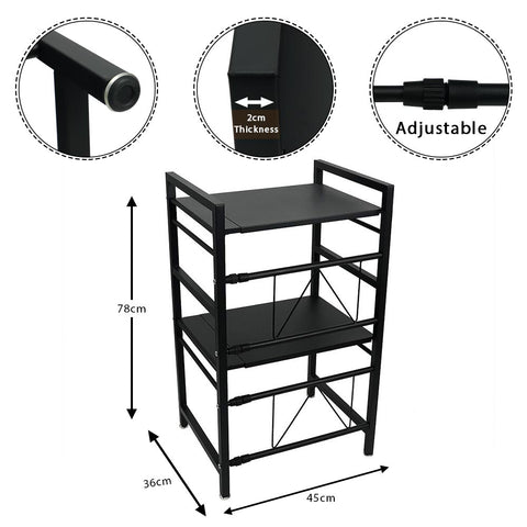 Microwave shelf organizer