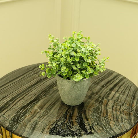 Faux eucalyptus plant green