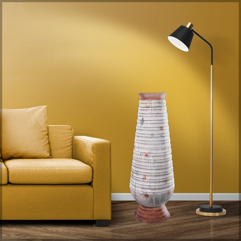Unique metal vase antique for home display