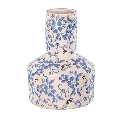Elegant bottle design vintage Chinese vase with floral motifs