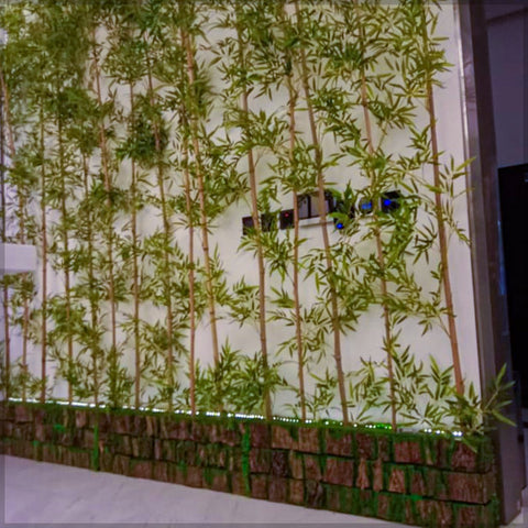 indoor fake plant wall