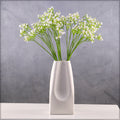 Tall white ceramic vase for contemporary styling