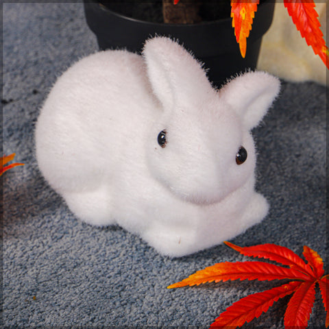 Sitting moss bunny