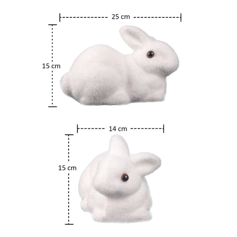 Moss rabbit statue