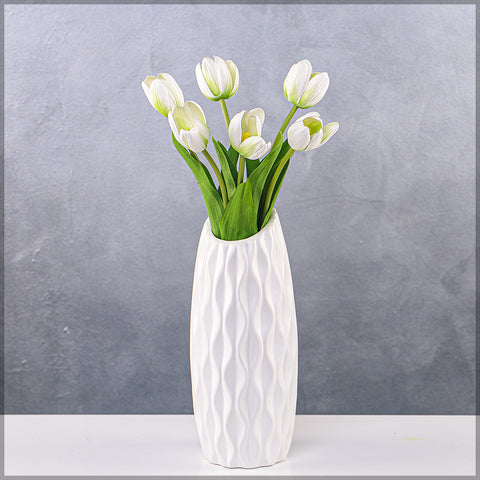 Faux White Tulip Flowers