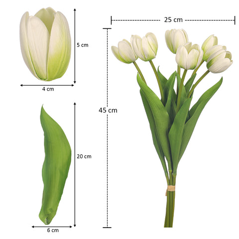 Artificial White Tulip