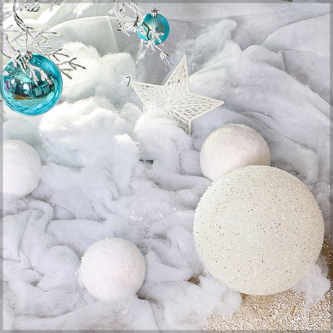 Holiday snow blanket for decor