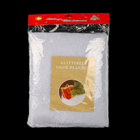 Decorative white Christmas snow blanket