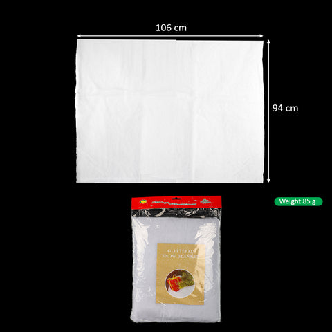 White snow blanket for decor