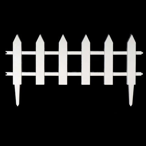 Short decorative fence providing easy installation and maintenance-free features