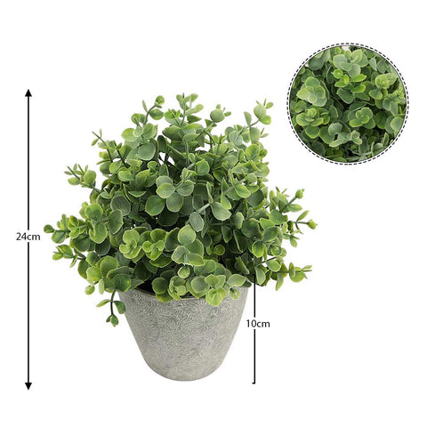 Artificial green eucalyptus plant