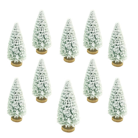 1Pack/ Piece Miniature Frosted Fake Christmas Tree  (Other Decoration Items not Included)