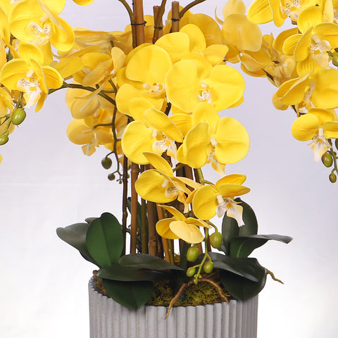 Artificial orchid flowers