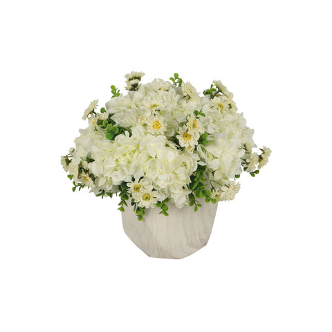 Faux Hydrangea Flowers